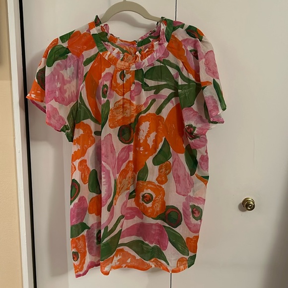 NWOT Banjanan Floral Blouse size XXL - Picture 1 of 5